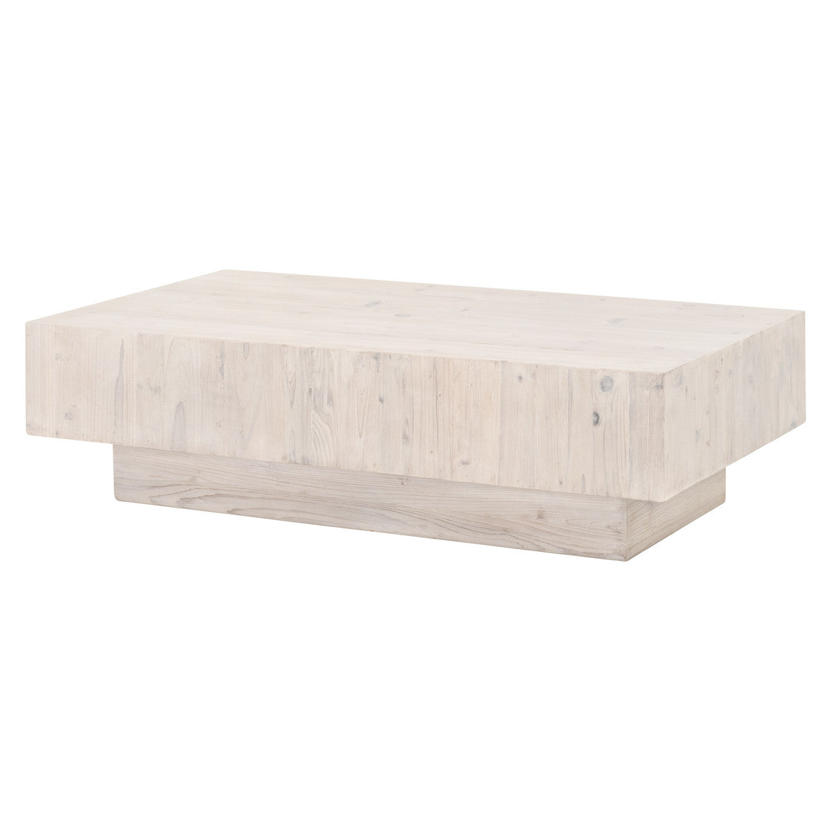 Montauk Coffee Table in White Wash Pine from Essentials For Living - Luna Furniture