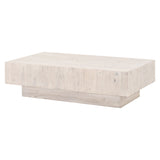 Montauk Coffee Table in White Wash Pine from Essentials For Living - Luna Furniture