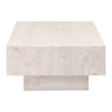 Montauk Coffee Table in White Wash Pine from Essentials For Living - Luna Furniture