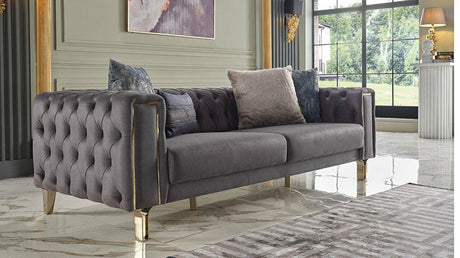 Montego Dark Anthrachite 3-Seat Sleeper Sofa from Bellona - Luna Furniture