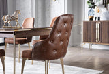 Montego Dark Brick Dining Chair from Bellona - Luna Furniture