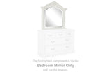 Montelaine Antique White Bedroom Mirror (Mirror Only) from Ashley - Luna Furniture