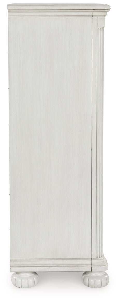 Montelaine Antique White Chest of Drawers from Ashley - Luna Furniture