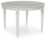 Montelaine Antique White Dining Extension Table from Ashley - Luna Furniture