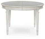Montelaine Antique White Dining Extension Table from Ashley - Luna Furniture