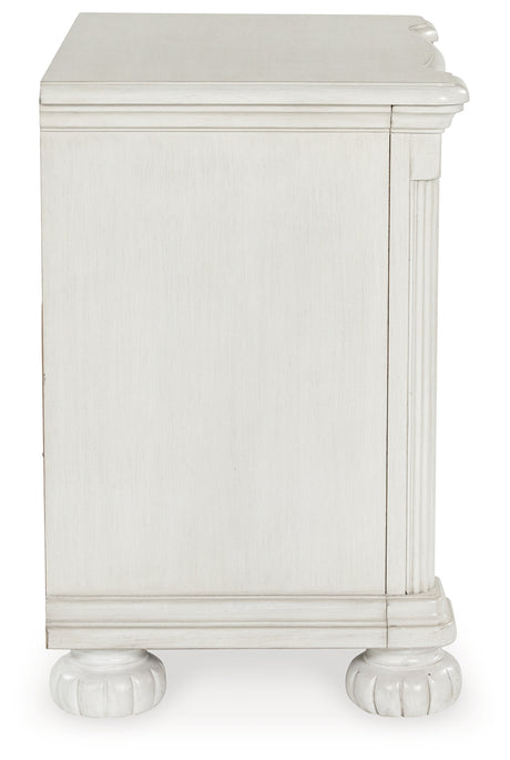 Montelaine Antique White Nightstand from Ashley - Luna Furniture