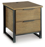 Montia Light Brown End Table from Ashley - Luna Furniture