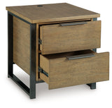 Montia Light Brown End Table from Ashley - Luna Furniture