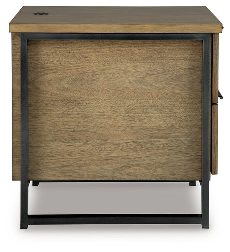 Montia Light Brown End Table from Ashley - Luna Furniture