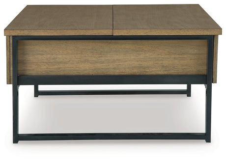 Montia Light Brown Lift-Top Coffee Table from Ashley - Luna Furniture