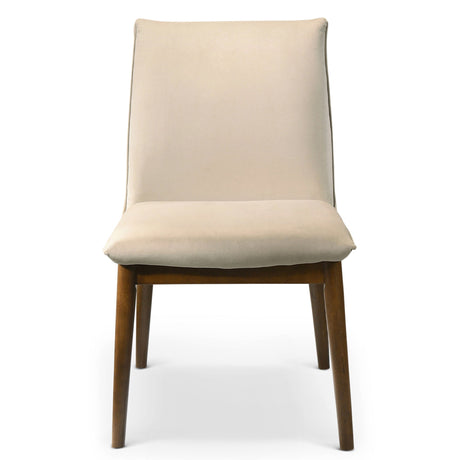 Monza Beige Velvet Dining Chair (Set Of 2) from Midinmod - Luna Furniture
