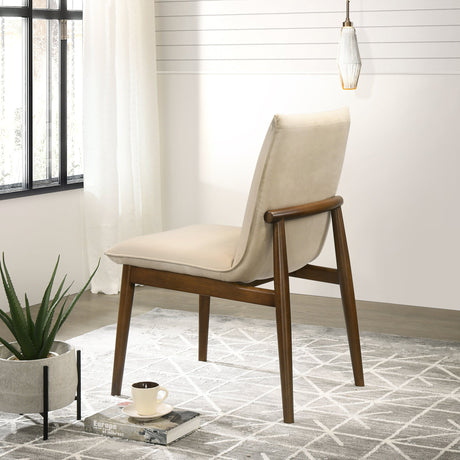 Monza Beige Velvet Dining Chair (Set Of 2) from Midinmod - Luna Furniture