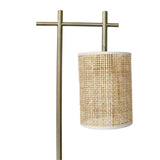 Moonstone Bamboo Lampshade Table Lamp - Dark Brown - Bronze from Ashcroft Furniture - Luna Furniture
