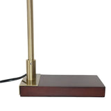 Moonstone Bamboo Lampshade Table Lamp - Dark Brown - Bronze from Ashcroft Furniture - Luna Furniture