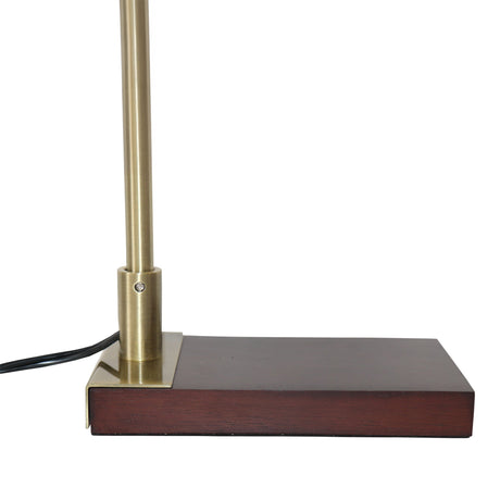 Moonstone Bamboo Lampshade Table Lamp - Dark Brown - Bronze from Ashcroft Furniture - Luna Furniture