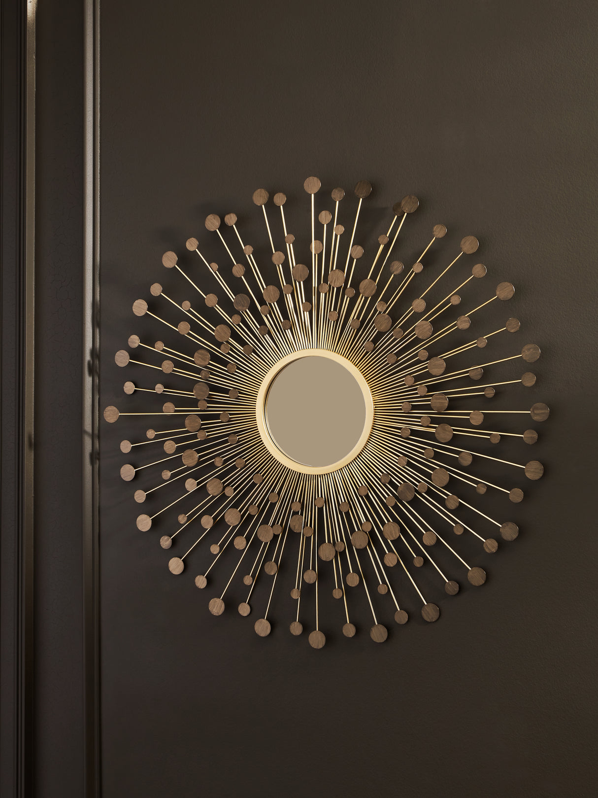 Morwenna Bronze/Gold Finish Accent Mirror from Ashley - Luna Furniture