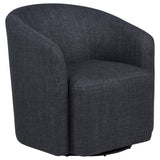 Mossbrook Anthracite Upholstered Swivel Accent Chair from Coaster - Luna Furniture