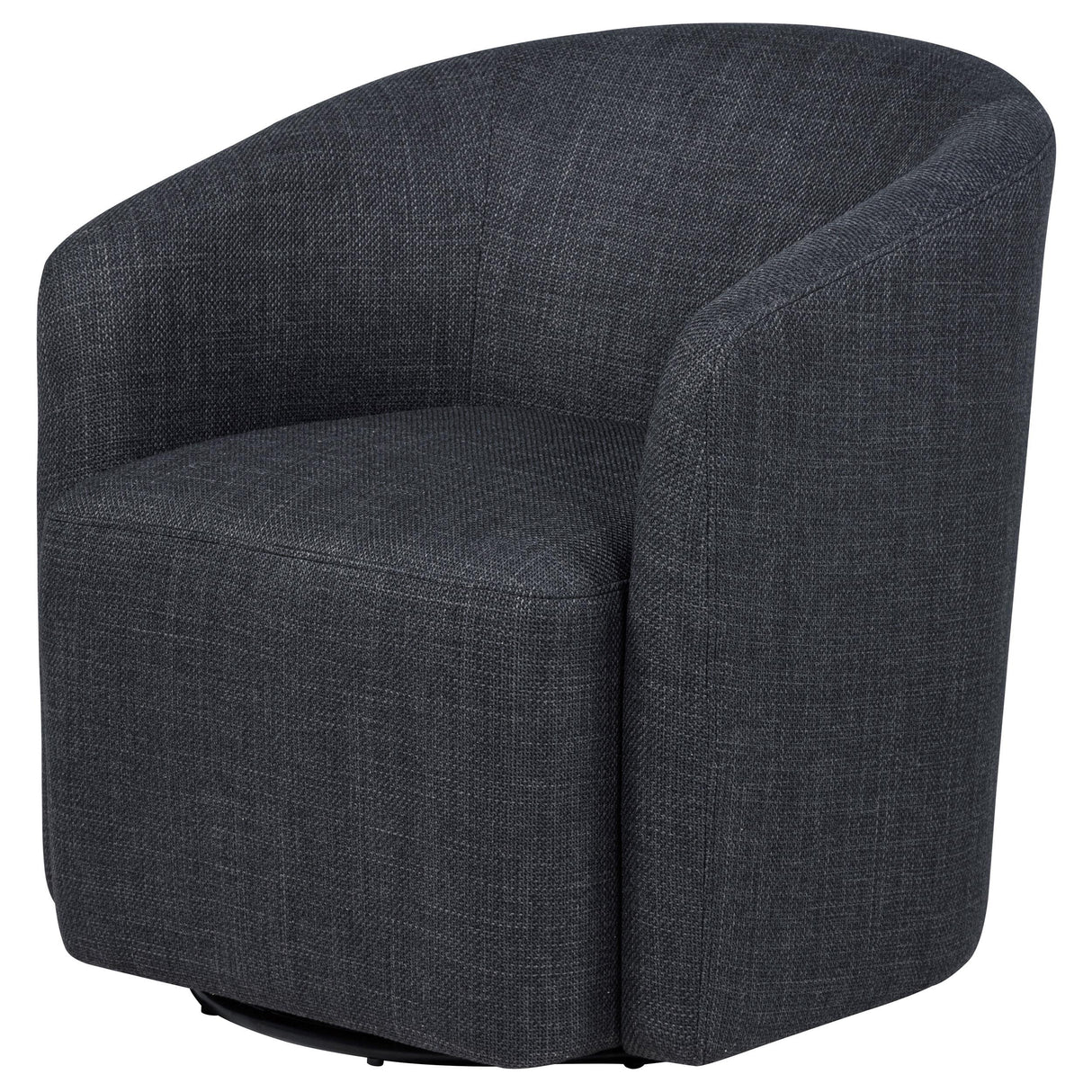 Mossbrook Anthracite Upholstered Swivel Accent Chair from Coaster - Luna Furniture