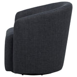 Mossbrook Anthracite Upholstered Swivel Accent Chair from Coaster - Luna Furniture