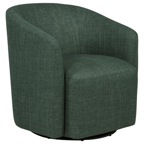 Mossbrook Green Upholstered Swivel Accent Chair from Coaster - Luna Furniture