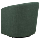Mossbrook Green Upholstered Swivel Accent Chair from Coaster - Luna Furniture