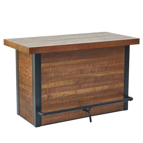 Tyler Chestnut/Black 3-Piece 38-inch Counter Bar Set from Steve Silver - Luna Furniture