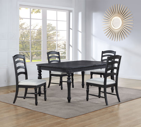 Odessa Black 5-Piece Dining Set from Steve Silver - Luna Furniture