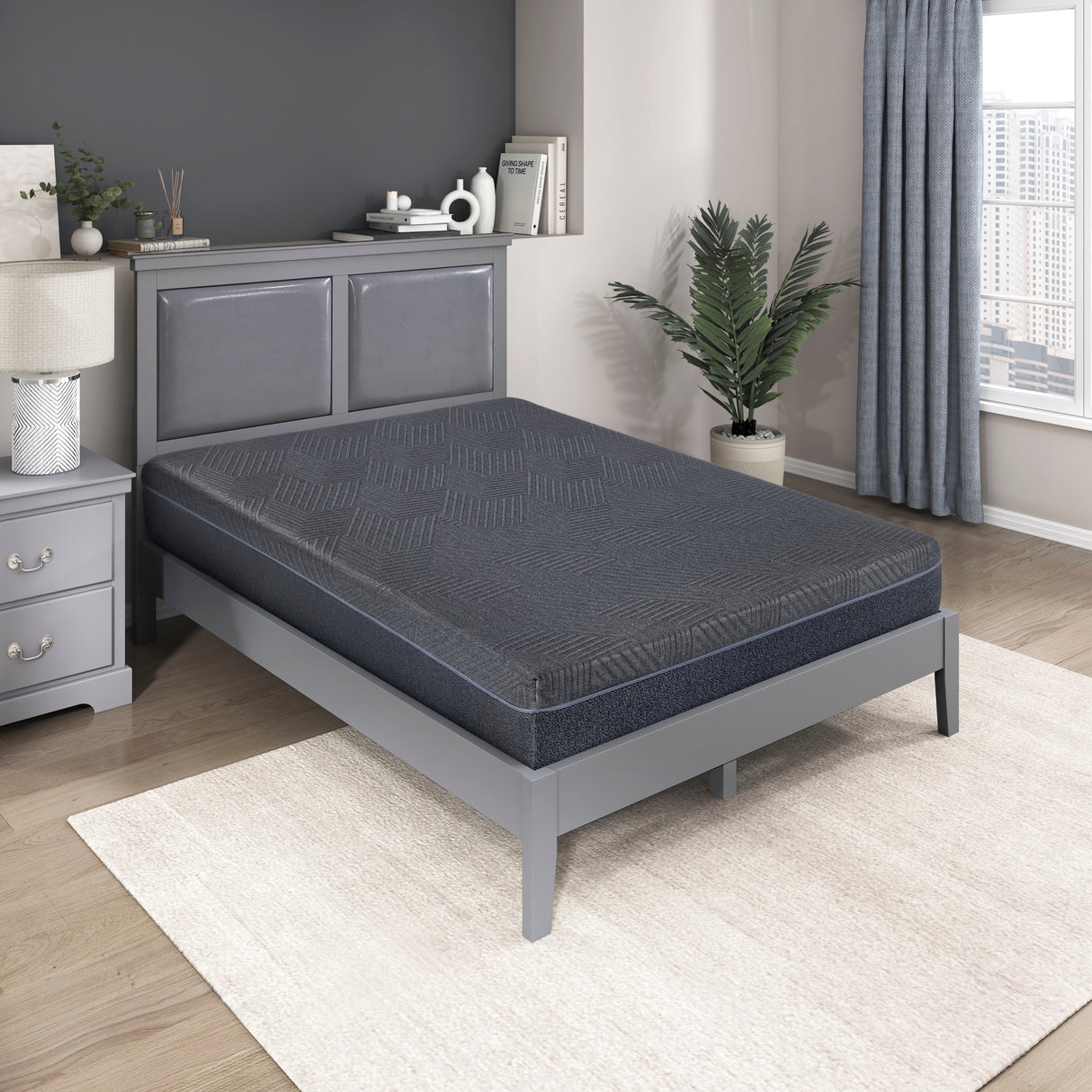 MT-UNG11EK 11" Eastern King Green Tea Gel-Infused Memory Foam Mattress from Homelegance - Luna Furniture