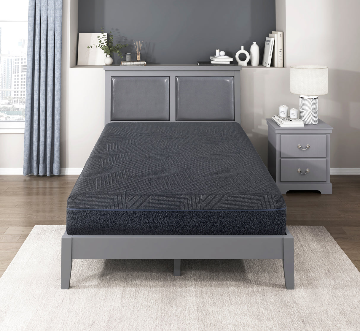MT-UNG11EK 11" Eastern King Green Tea Gel-Infused Memory Foam Mattress from Homelegance - Luna Furniture