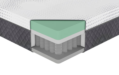 MT-UNH12Q 12" Queen Green Tea Gel-Infused Memory Foam Hybrid Mattress from Homelegance - Luna Furniture