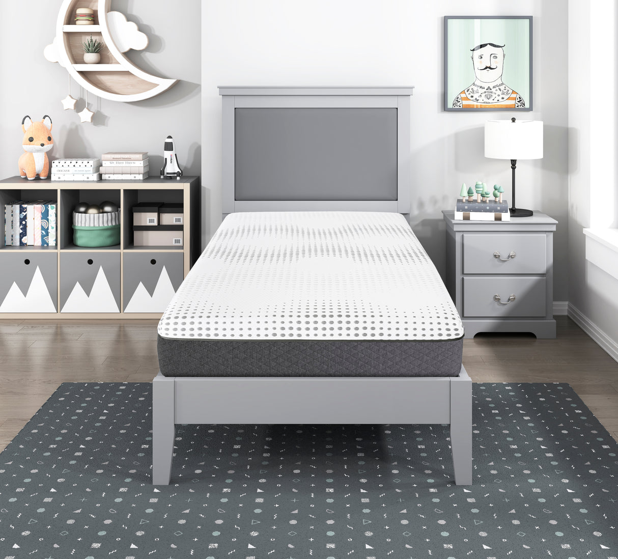 MT-UNH12T 12" Twin Green Tea Gel-Infused Memory Foam Hybrid Mattress from Homelegance - Luna Furniture