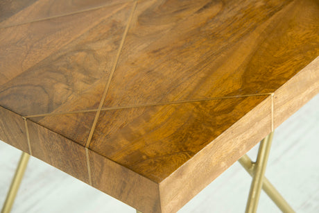 Walter Brass Inlay Sofa Table from Steve Silver - Luna Furniture