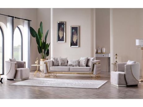 Munich Chair in Cream from Furnia - Luna Furniture