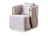 Munich Chair in Cream from Furnia - Luna Furniture