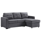 Noah Gray Flippable Convertible Storage Sleeper Chofa from Steve Silver - Luna Furniture