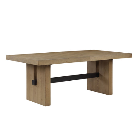 Aubrey Waxed Driftwood 7-Piece 78-96″ Dining Set from Steve Silver - Luna Furniture