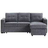 Noah Gray Flippable Convertible Storage Sleeper Chofa from Steve Silver - Luna Furniture