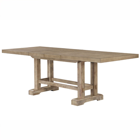 Napa 108-Inch Counter Table with/2 18-inch Leaves, Sand from Steve Silver - Luna Furniture