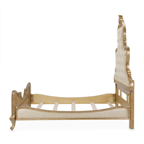 Platine De Royale Antique Platinum Cal King Panel Bed from Michael Amini - Luna Furniture