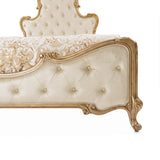 Platine De Royale Antique Platinum Cal King Panel Bed from Michael Amini - Luna Furniture