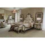 Platine De Royale Antique Platinum Queen Panel Bed from Michael Amini - Luna Furniture