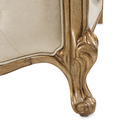 Platine De Royale Antique Platinum Cal King Panel Bed from Michael Amini - Luna Furniture