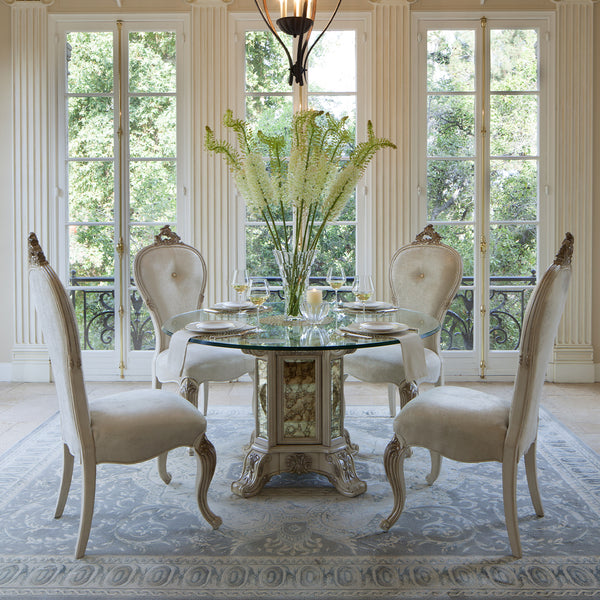 Platine De Royale Champagne Round Dining Table