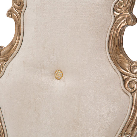 Platine De Royale Champagne Desk Chair from Michael Amini - Luna Furniture