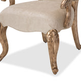 Platine De Royale Champagne Desk Chair from Michael Amini - Luna Furniture