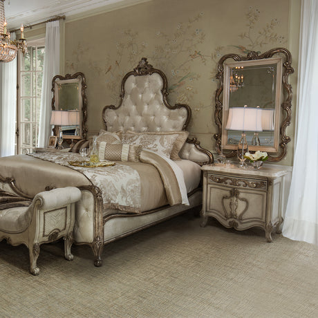 Platine De Royale Champagne Wall Mirror from Michael Amini - Luna Furniture