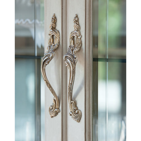 Platine De Royale Champagne Curio Cabinet from Michael Amini - Luna Furniture