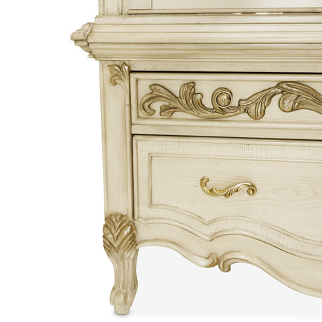 Platine De Royale Champagne Curio Cabinet from Michael Amini - Luna Furniture