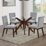 Zen Gray Velvet Side Chair, Set of 2 from Steve Silver - Luna Furniture