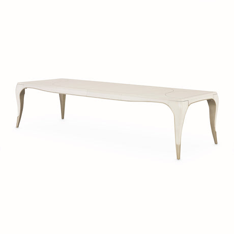 London Place Creamy Pearl Rectangular Dining Table from Michael Amini - Luna Furniture